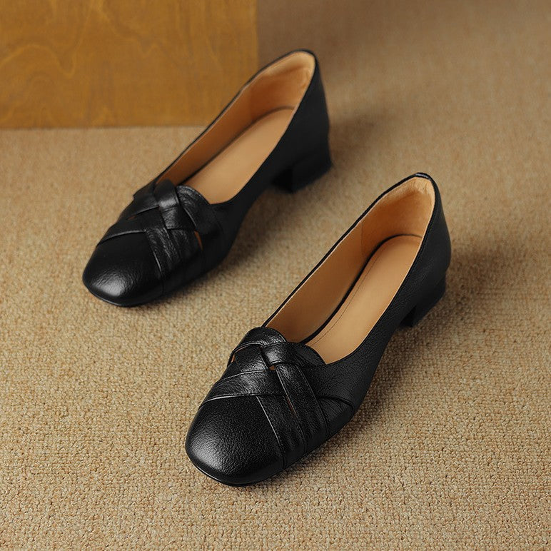 Women's Woven Leather Flats