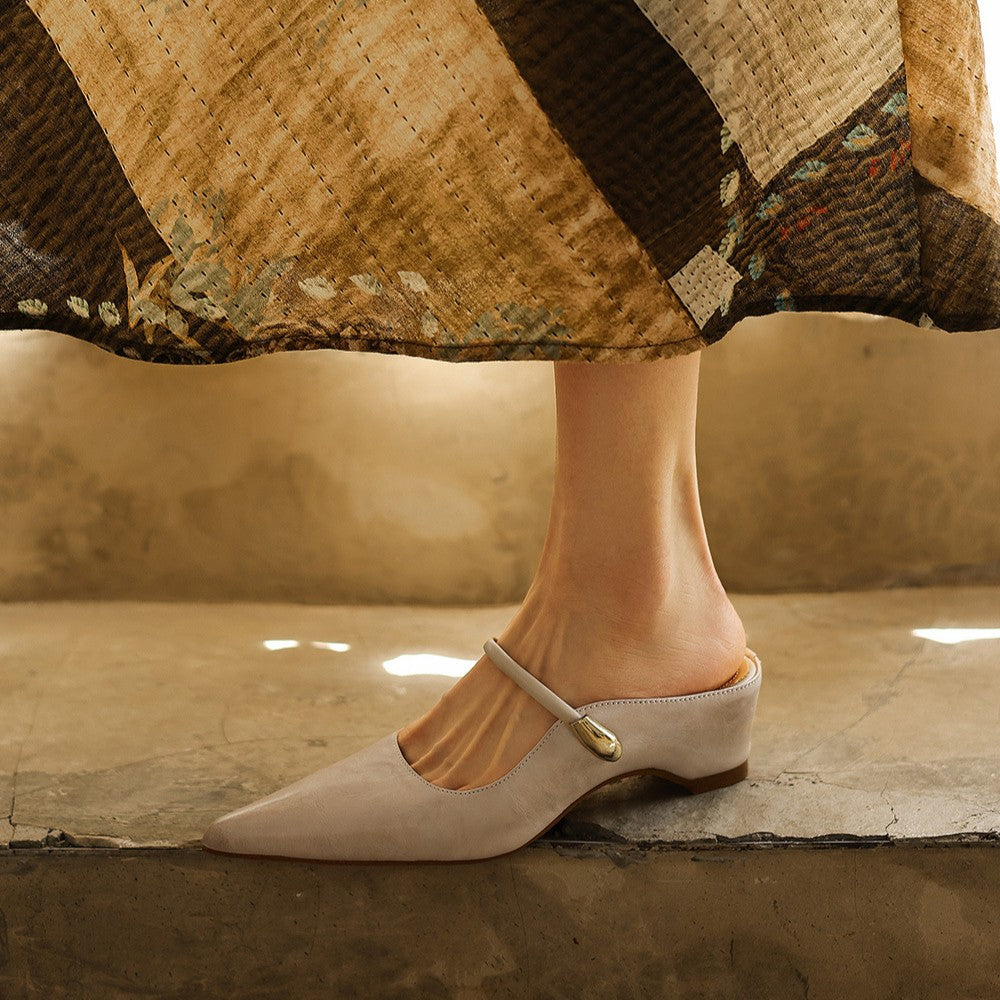 Women's Sculpt Leather Mules