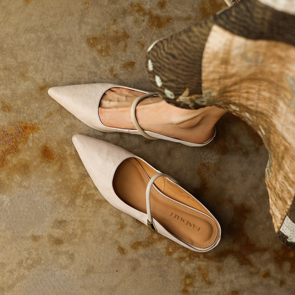 Women's Sculpt Leather Mules