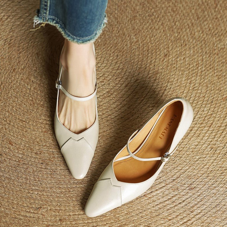 Women's Mary-Strap Leather Pumps
