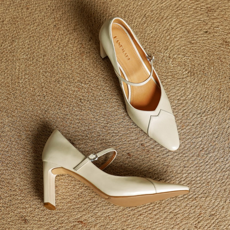 Women's Mary-Strap Leather Pumps