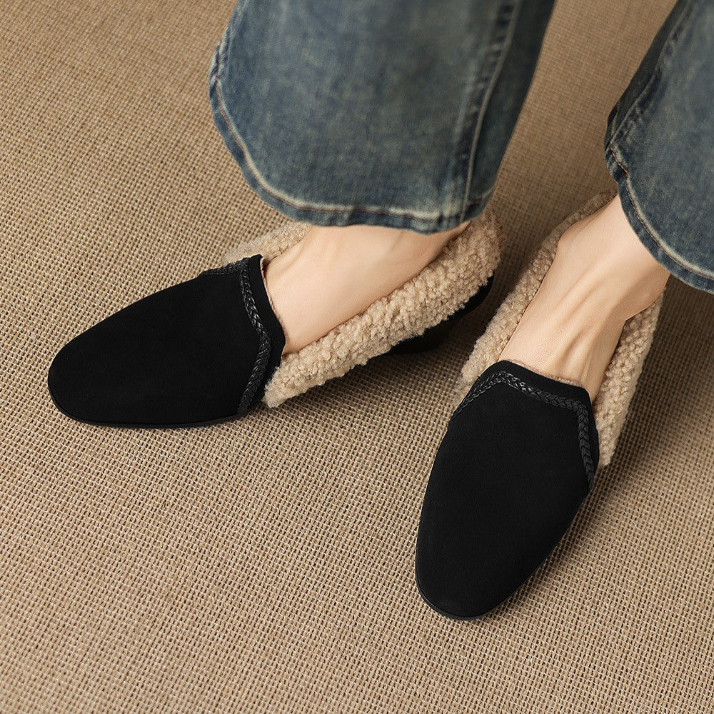 Women's Shearling Leather Heels