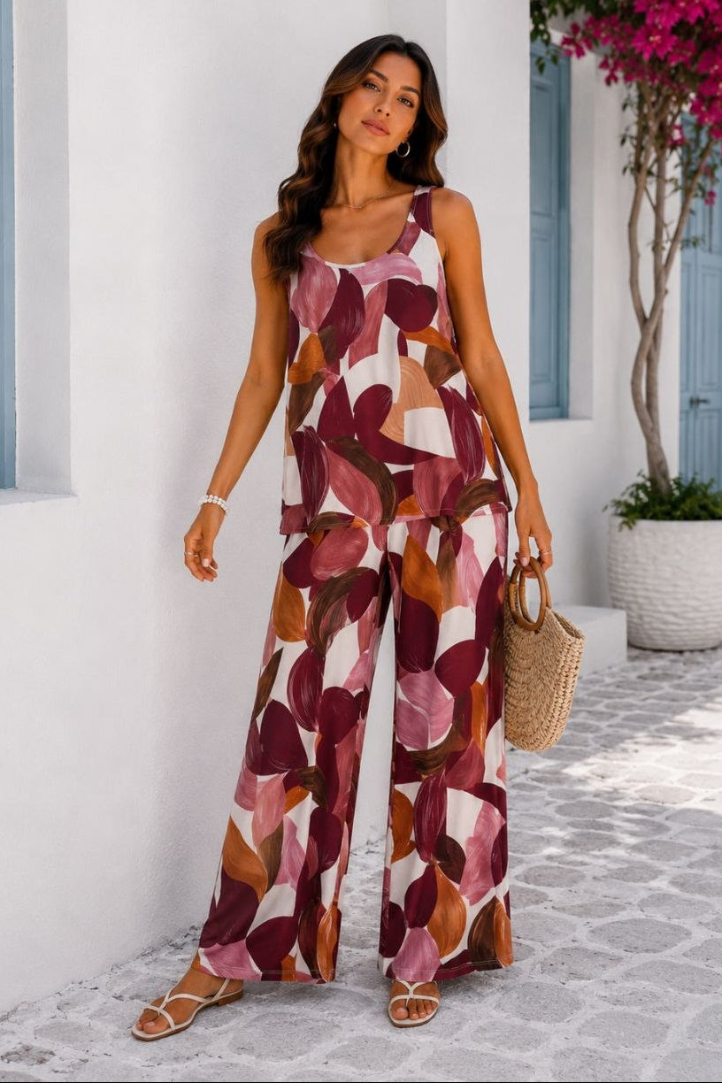 Navela™ | Elegant Printed Two-Piece Set