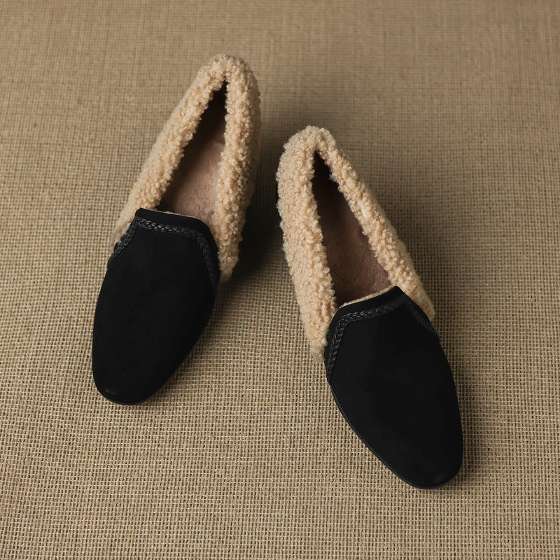 Women's Shearling Leather Heels