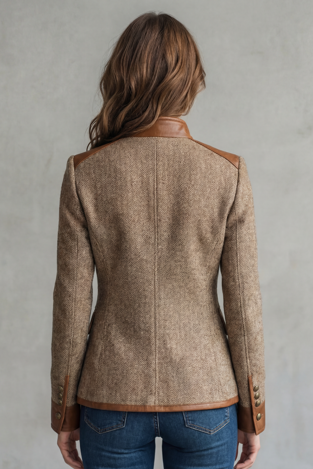 Women's Vintage Trim Detail Tweed Jacket