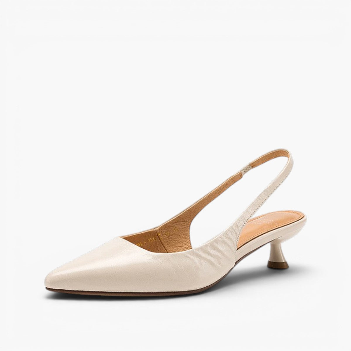 Women's Lambskin Leather Slingback Heels