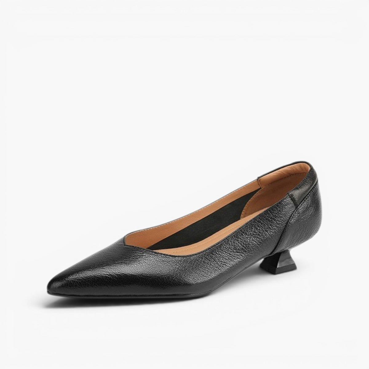 Women's Sculpted Leather Pumps