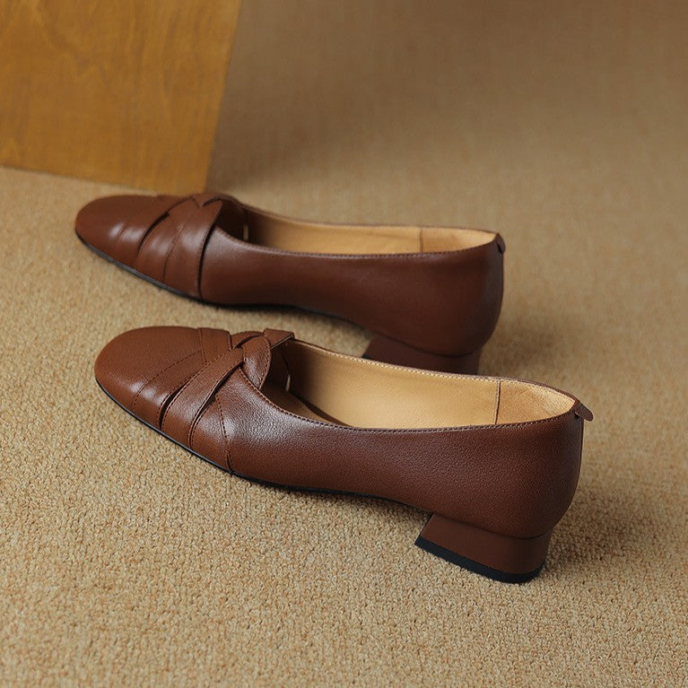 Women's Woven Leather Flats