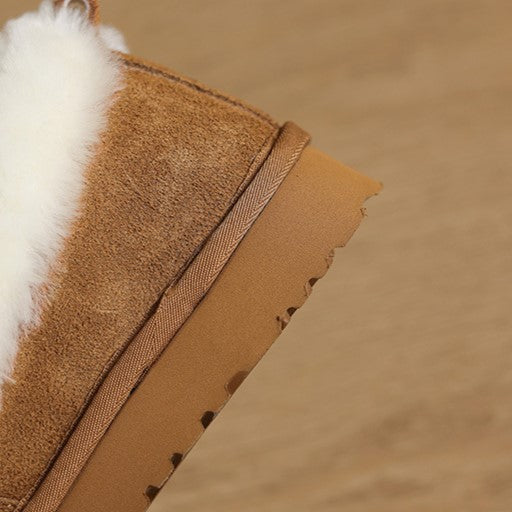 Women's Shearling Suede Loafers