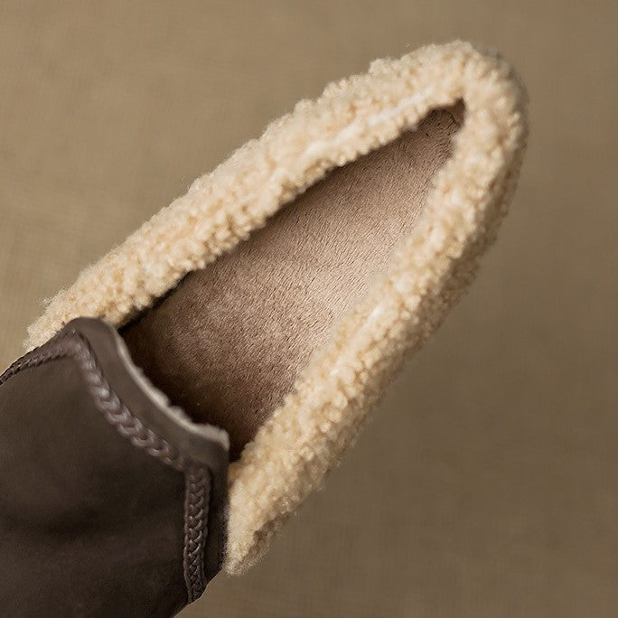 Women's Shearling Leather Heels