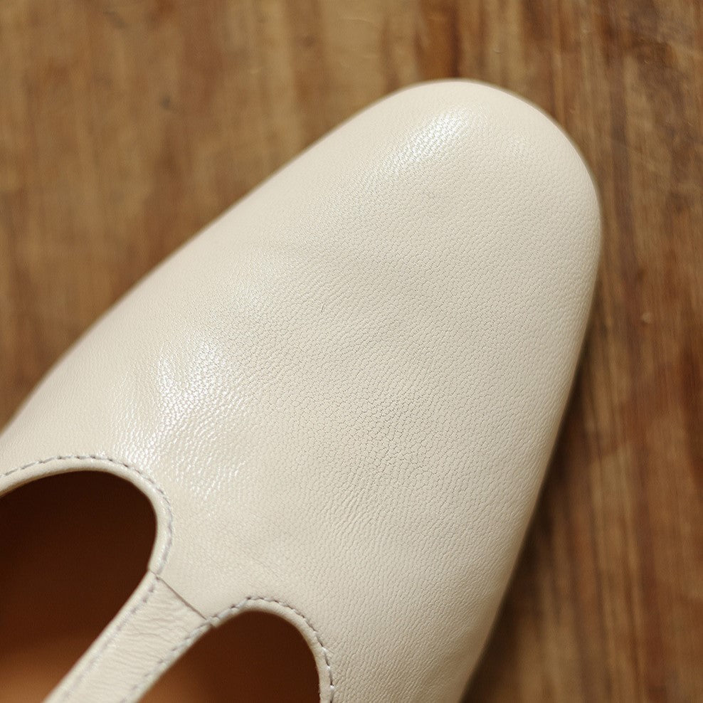 Women's Leather T-Strap Heels