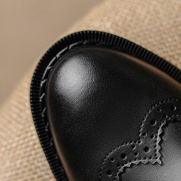 Women's Brogue Leather Oxfords