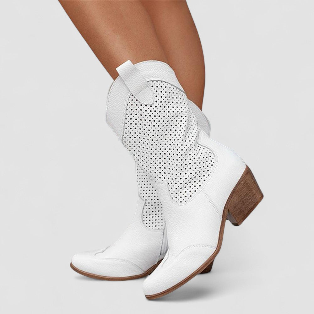 Eudora™ | Perforated Western Boots