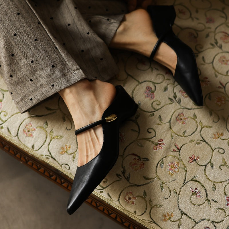 Women's Sculpt Leather Mules