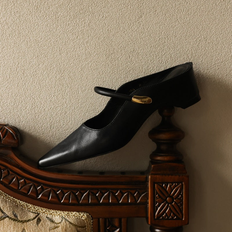 Women's Sculpt Leather Mules