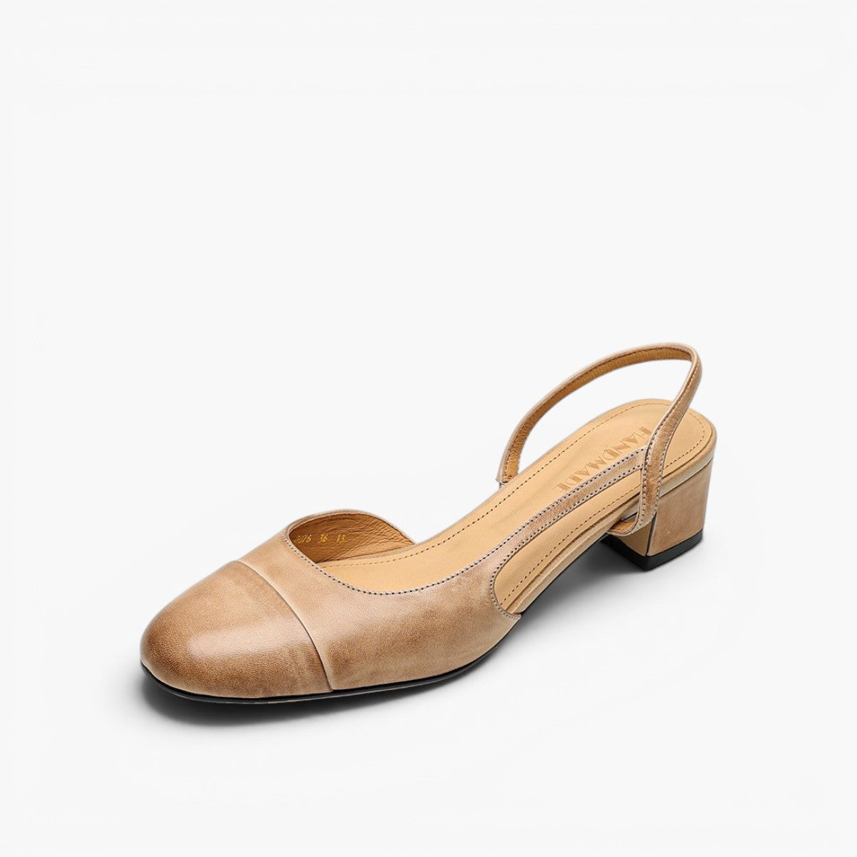 Women's Slingback Leather Heels