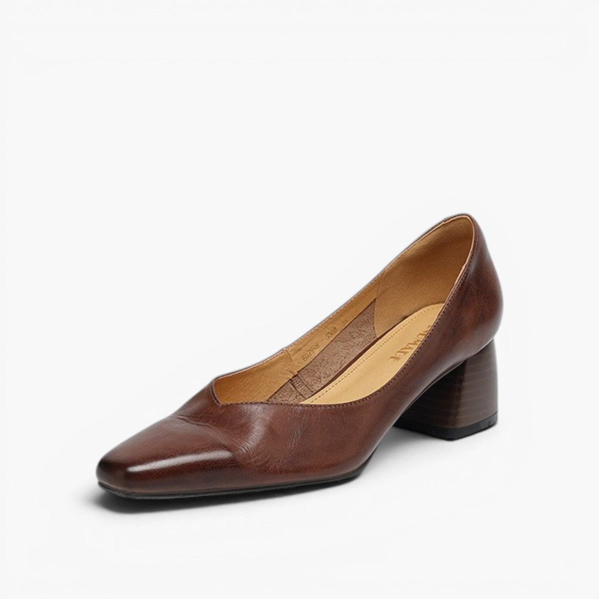 Women's Leather Square Pumps