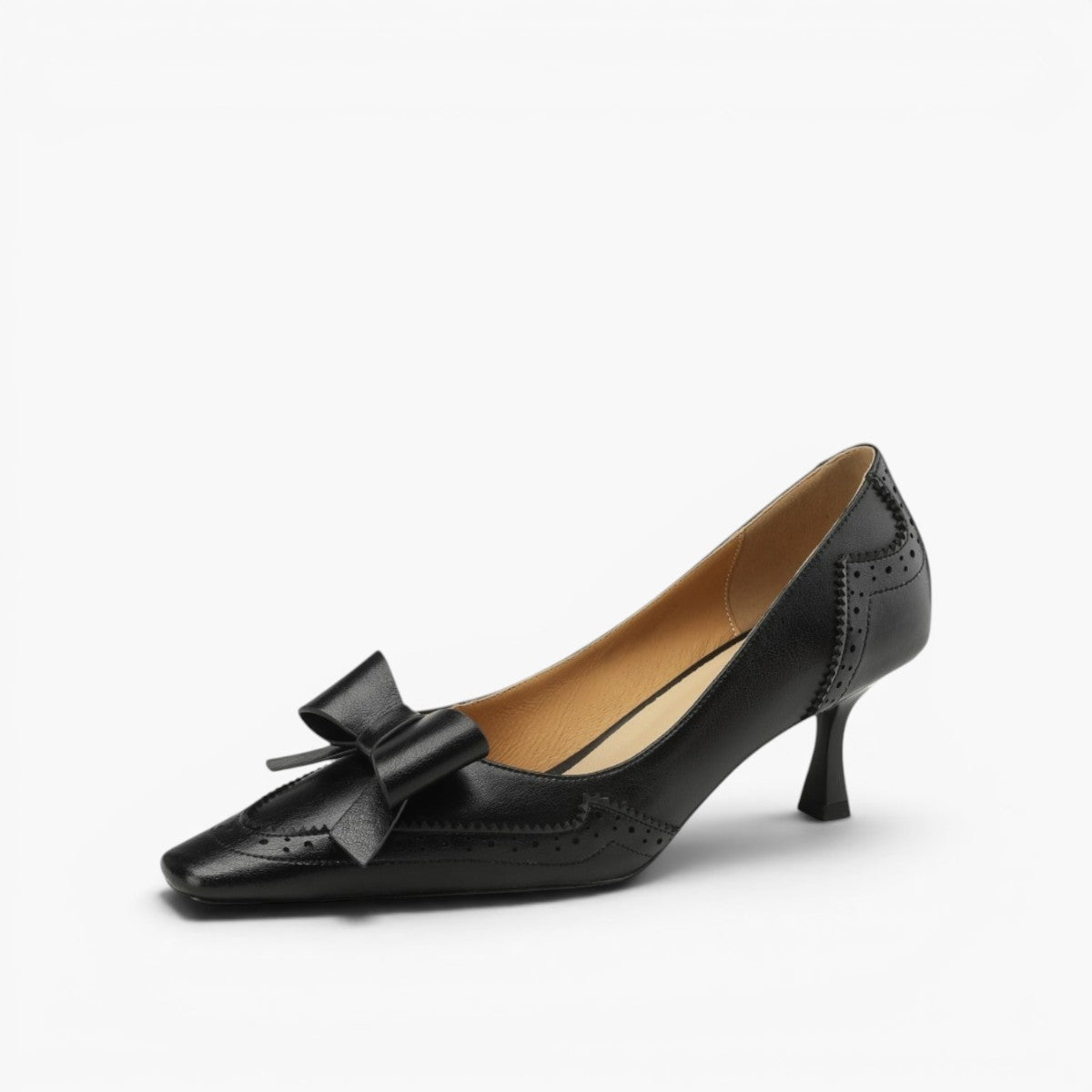 Women's Leather Ribbon Pumps