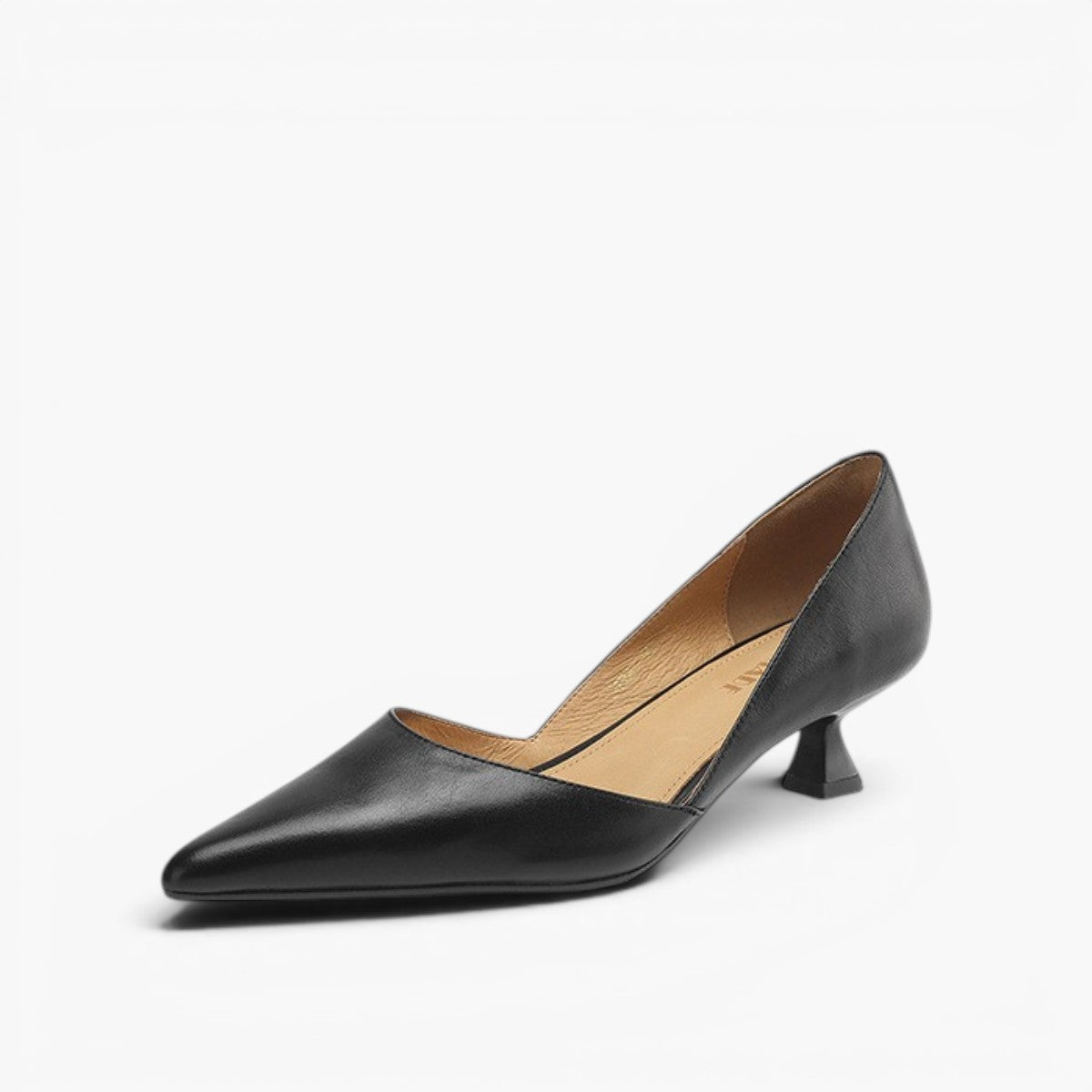 Women's Leather Kitten Heels