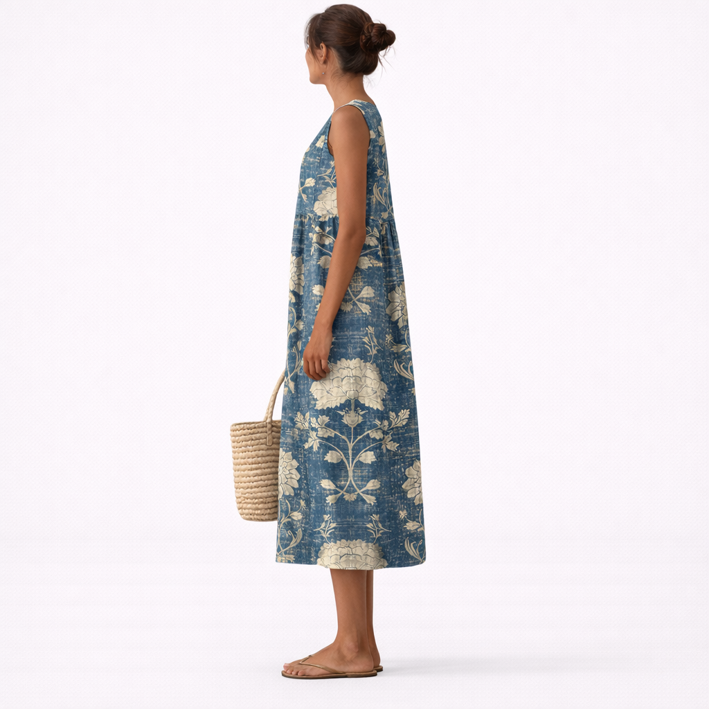 Florizel™ | Classic Floral Midi Dress