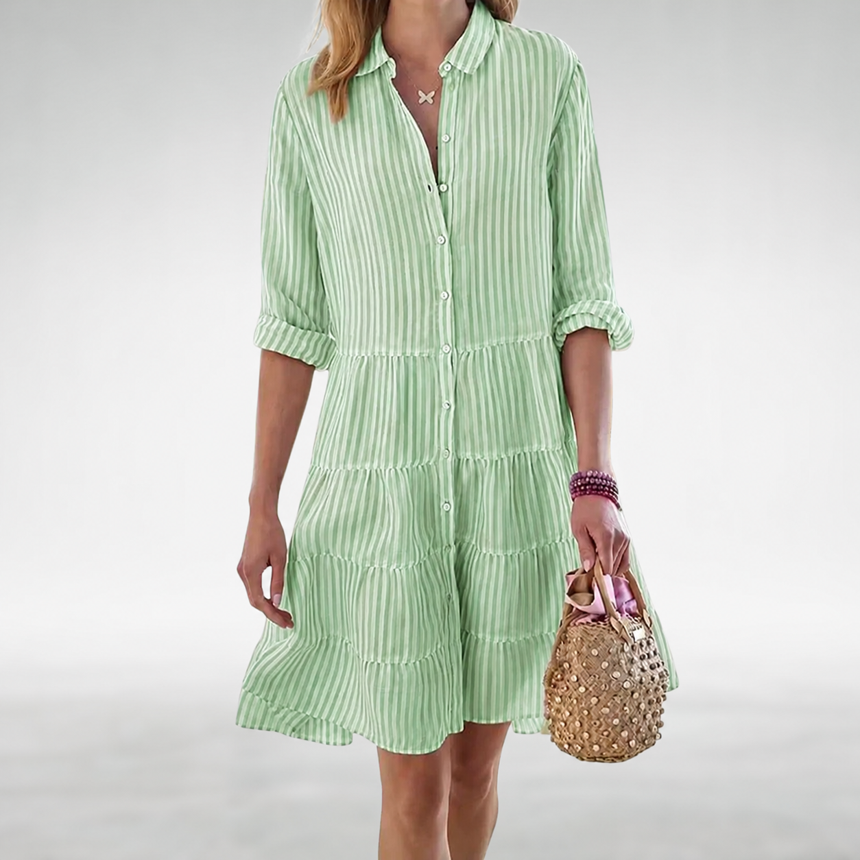 Rosemary™ | Flattering Button Dress