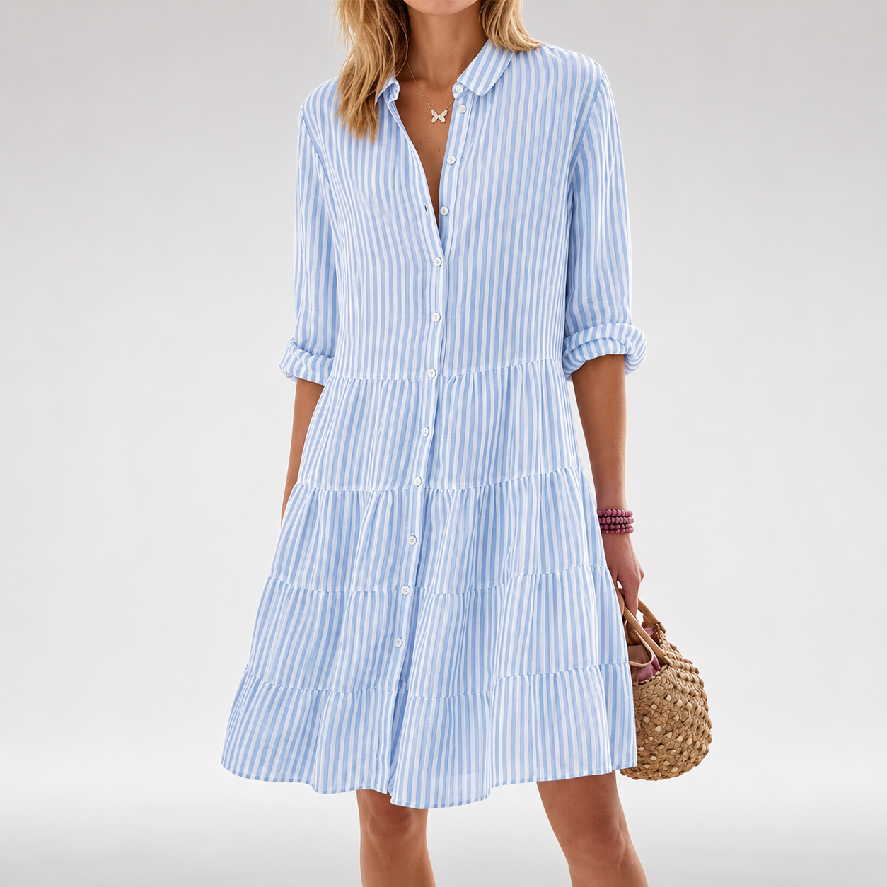 Rosemary™ | Flattering Button Dress