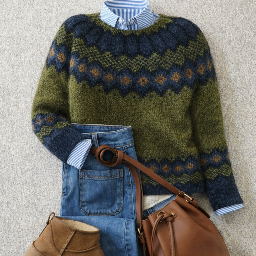 Dahlia™ | Heritage Nordic Knit Jumper