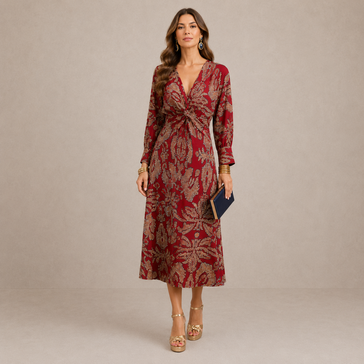 Elowena™ | Elegant Midi Dress