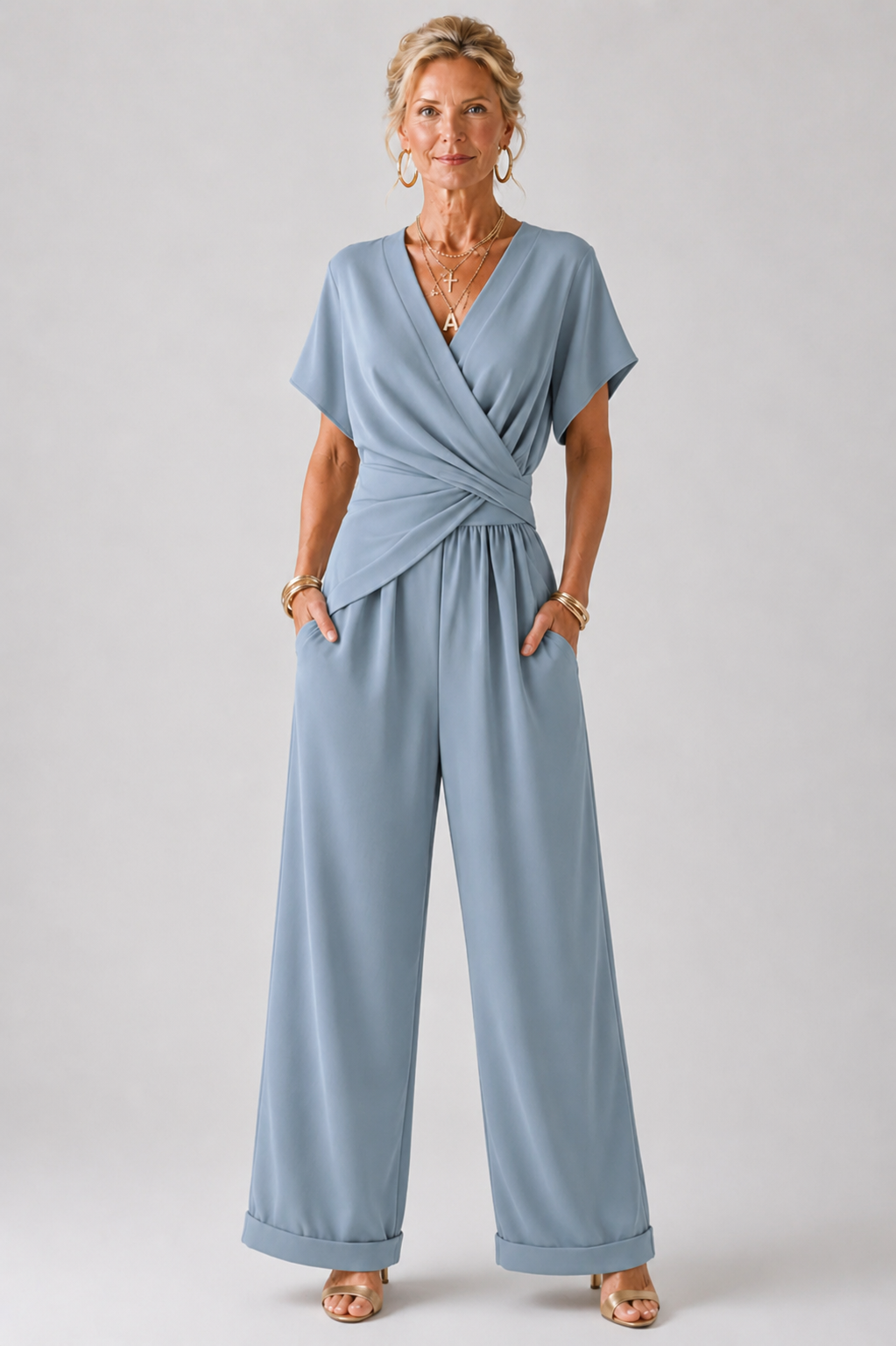 Ravelle™ | Elegant Wide-Leg Jumpsuit