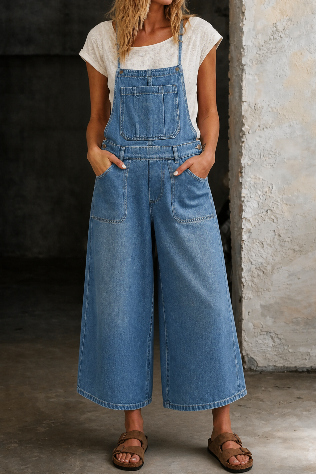 Ivelaine™ | Wide Leg Suspender Jumpsuit