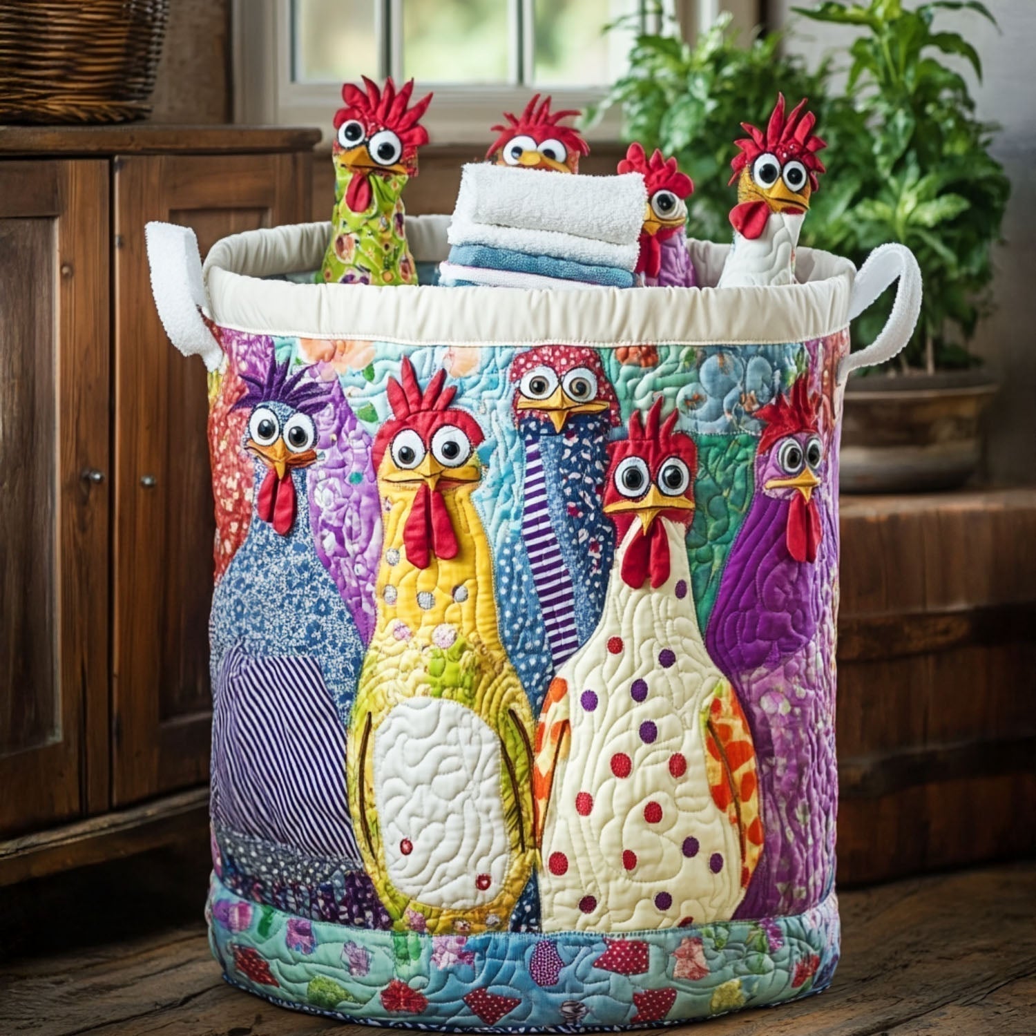 Darlene™ | Cluck Couture Laundry Basket