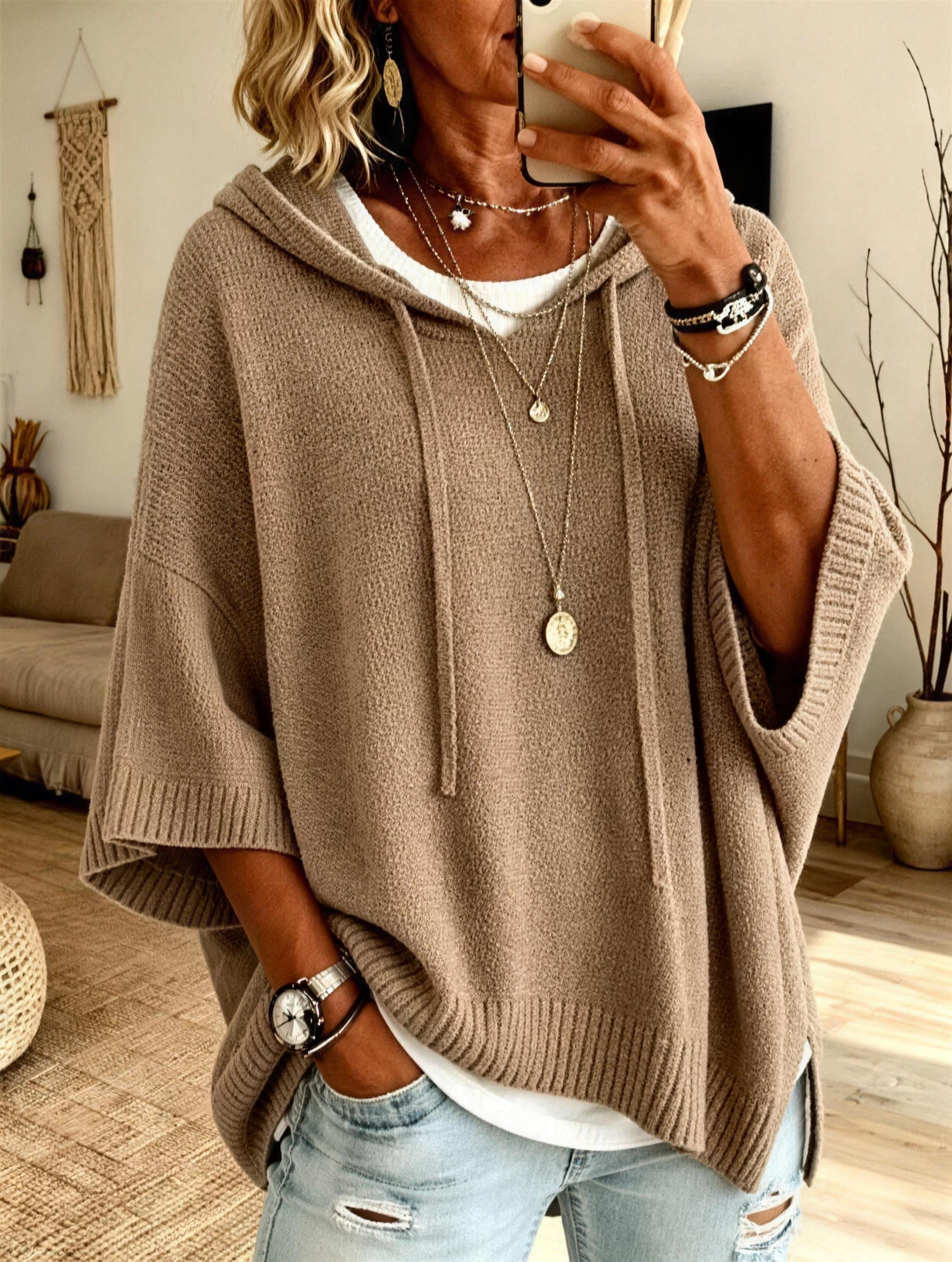 Flannagan™ | Hooded Poncho Sweater
