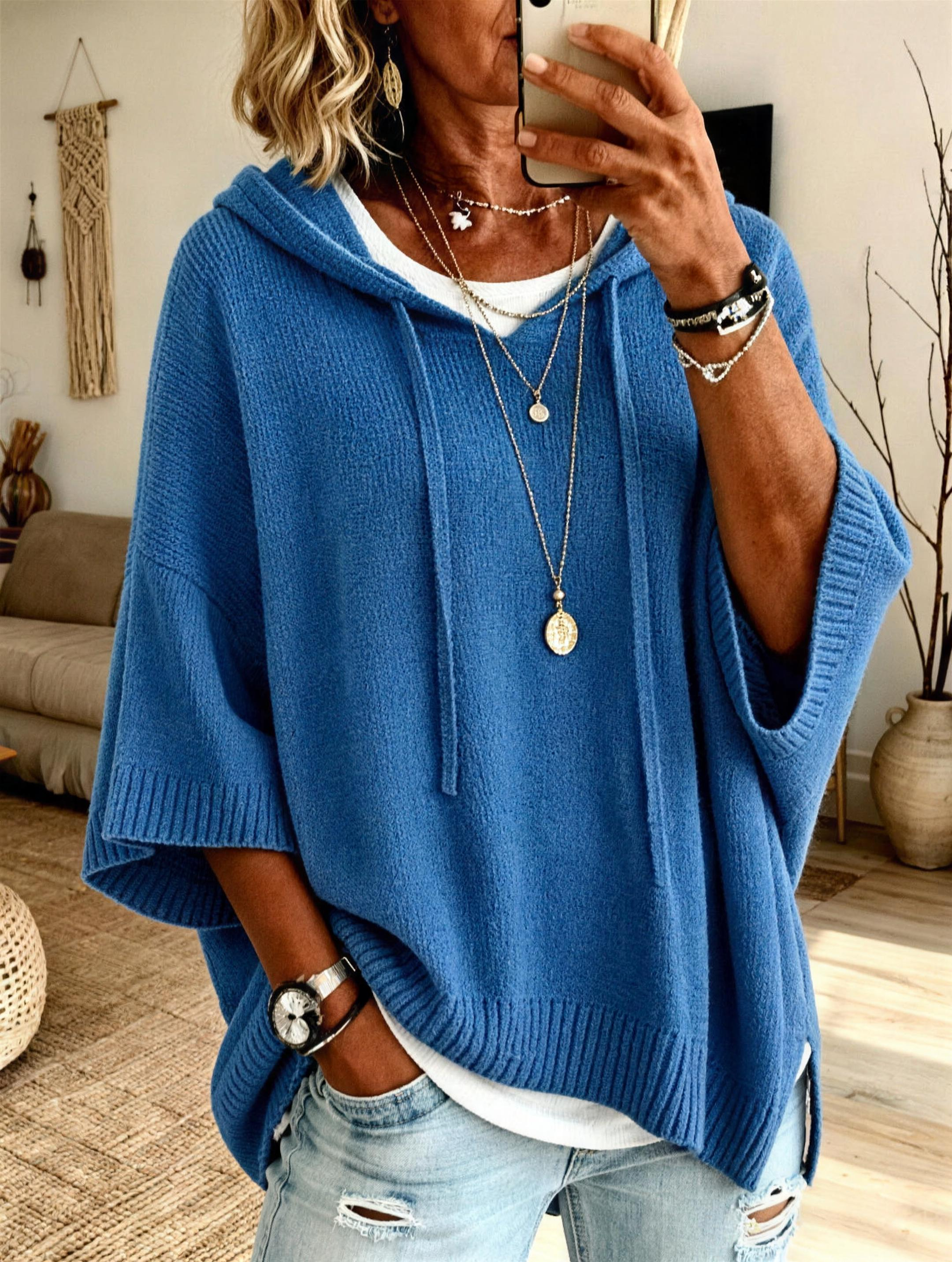 Flannagan™ | Hooded Poncho Sweater