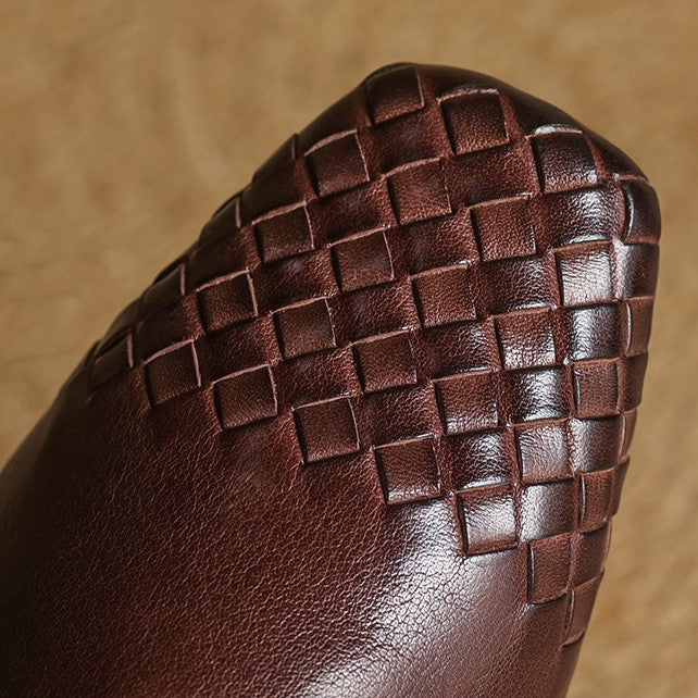 Women's Woven Leather Mules