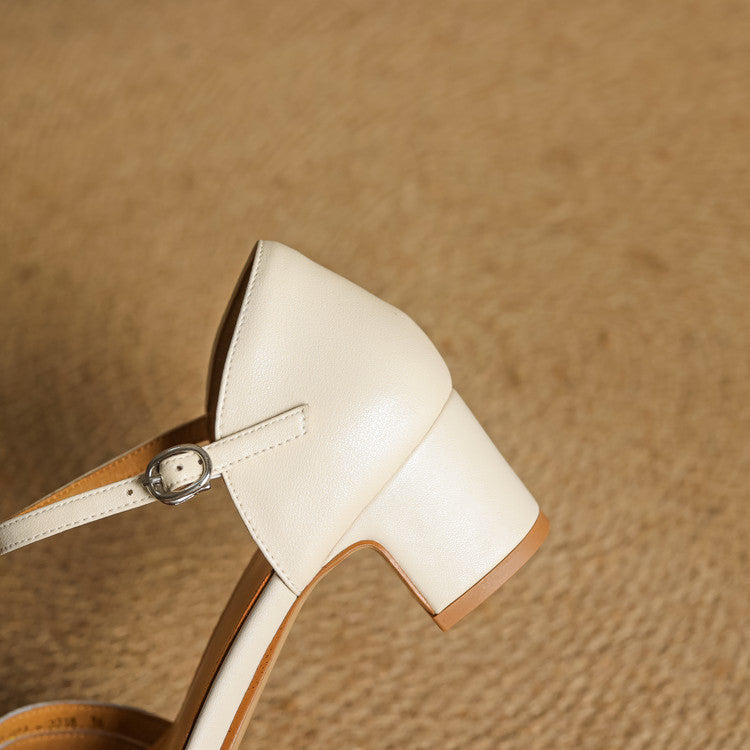 Women's Woven Leather Heels