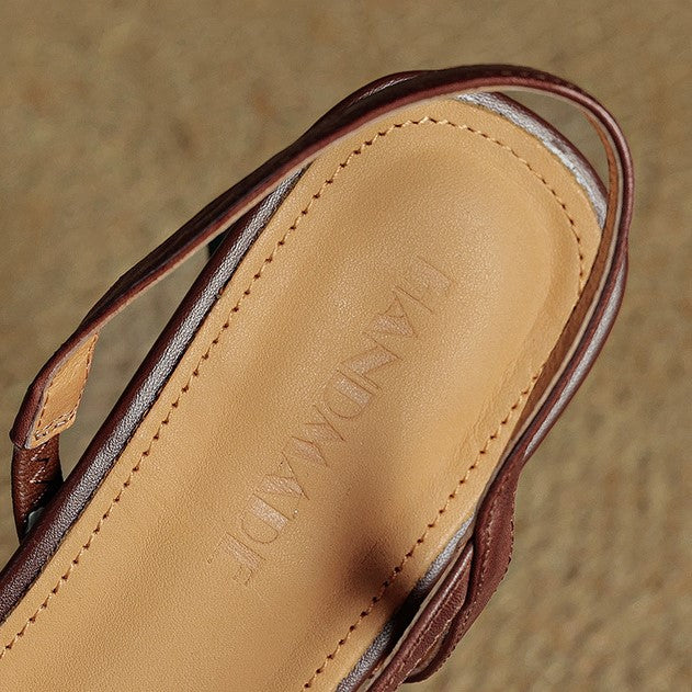 Women's Leather Slingback Pumps