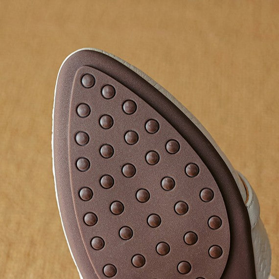 Women's Woven Leather Mary-Janes