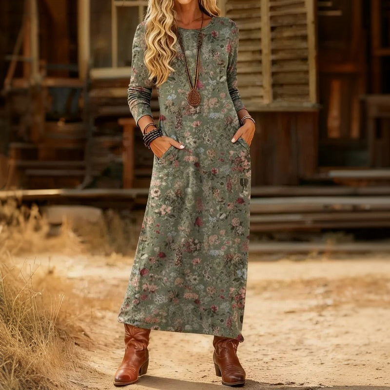 Almeda™ | Flattering Loose Draped Fit Maxi Dress