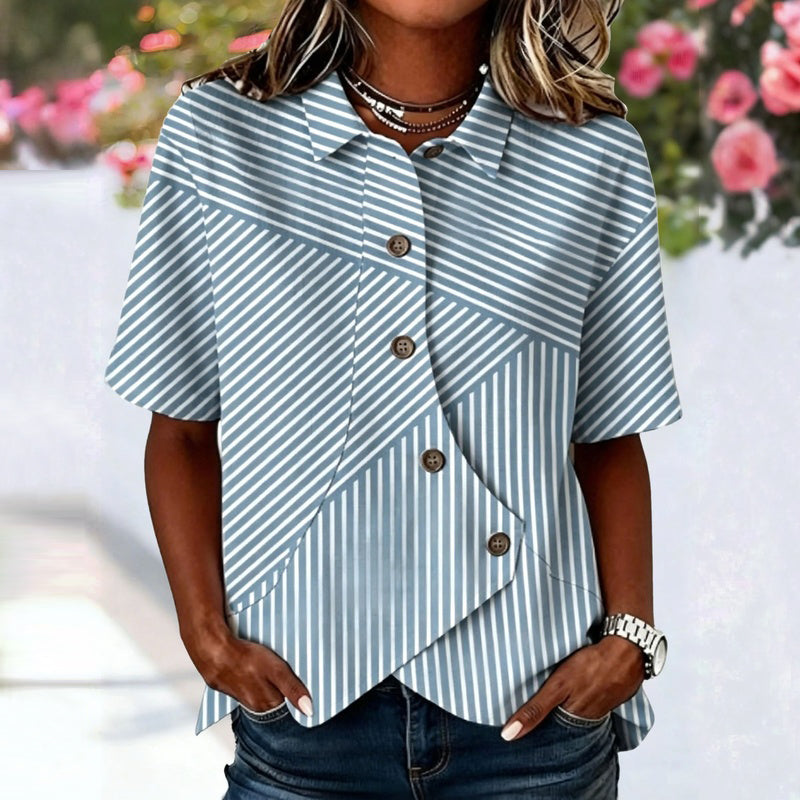 Vintage Striped Blouse