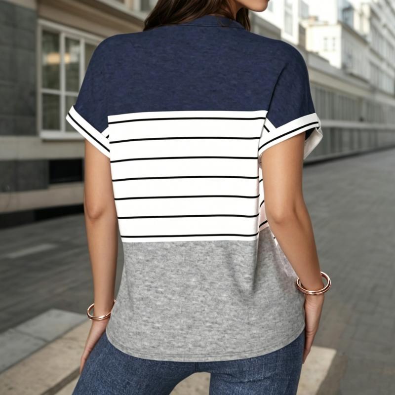 Casual Striped Blouse