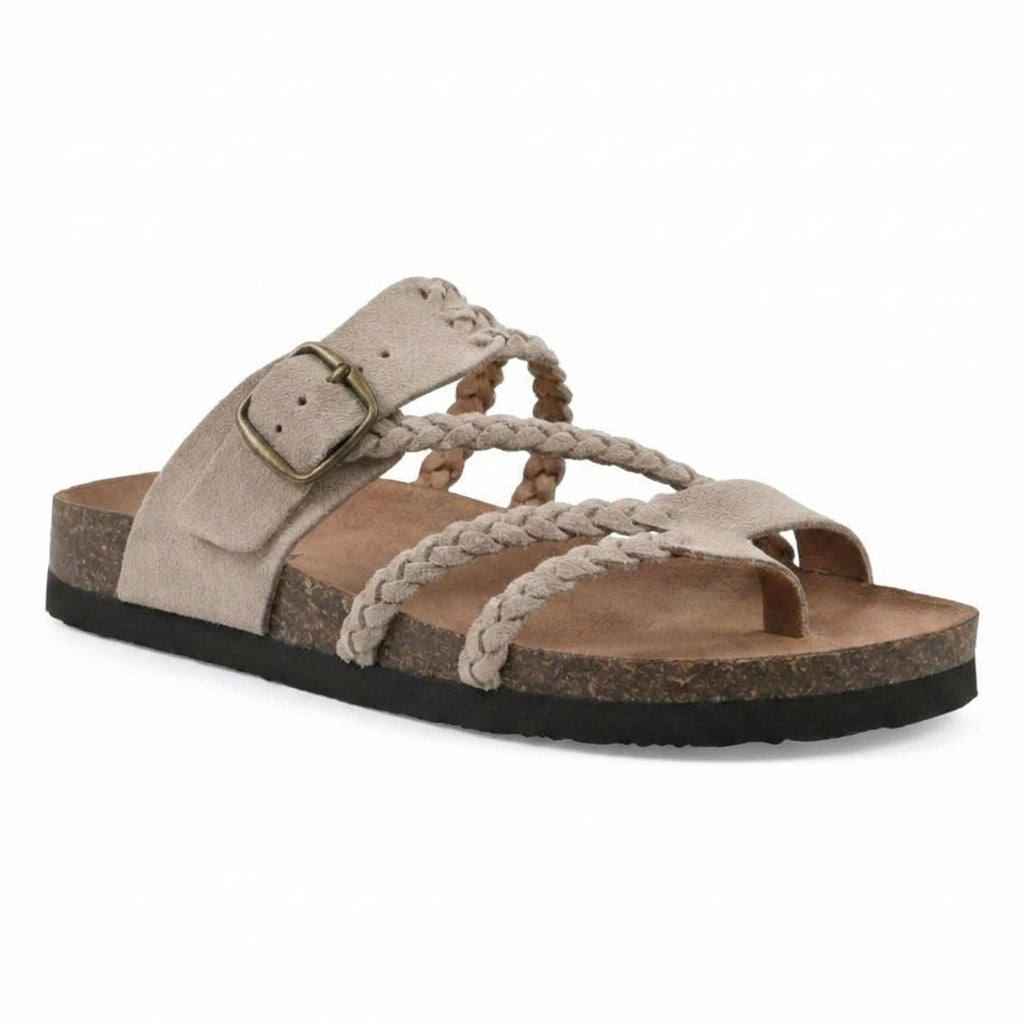 Hayleigh™ | Braided Cork Footbed Sandals