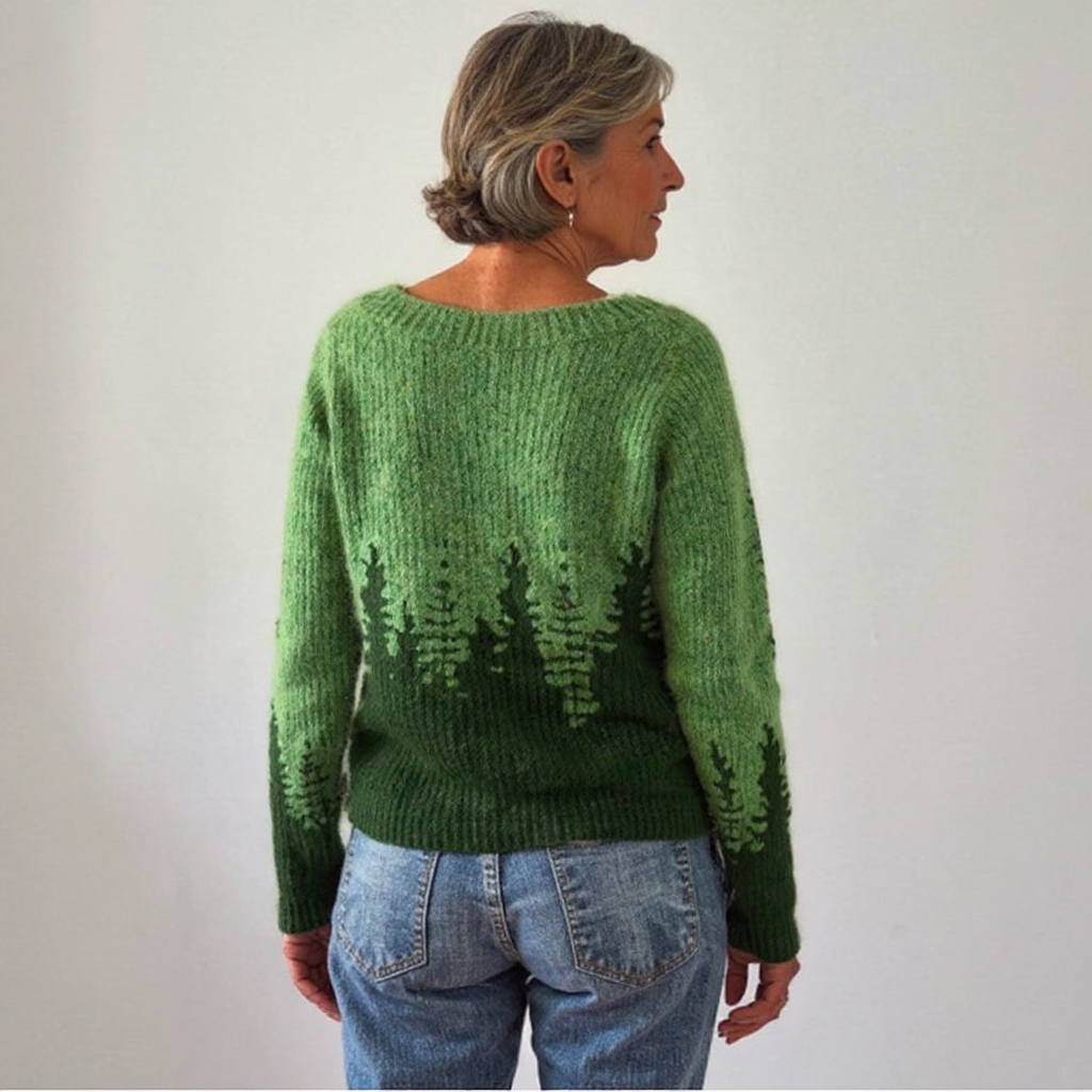 Pippa™ | Forest Pine Pullover Sweater