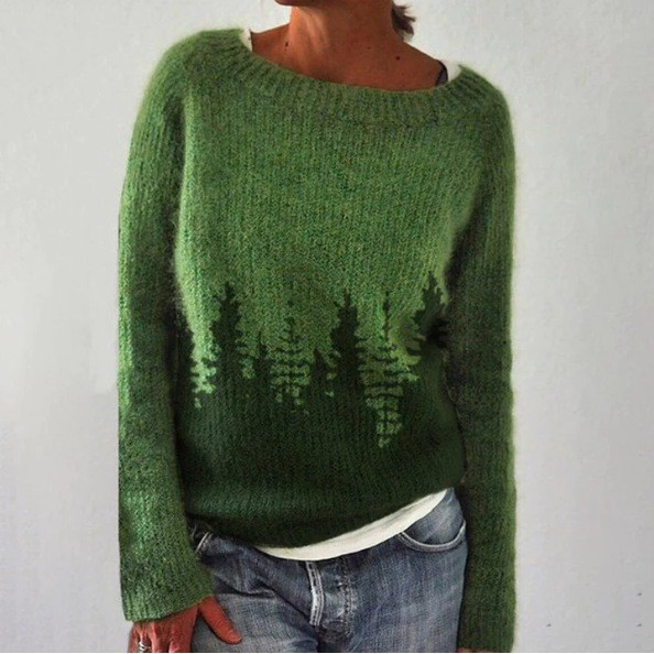 Pippa™ | Forest Pine Pullover Sweater