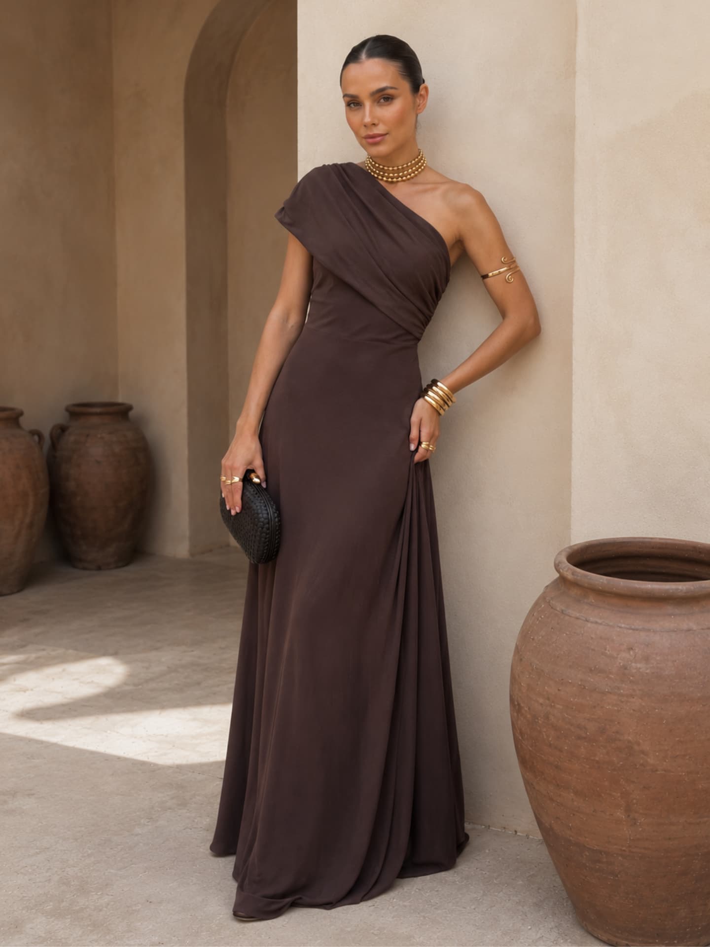 Solara™ | One-Shoulder Maxi Dress