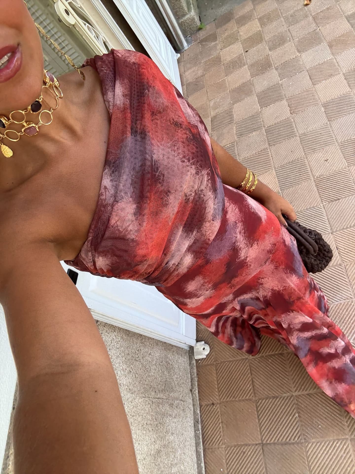 Palomara™ | Watercolor Off-Shoulder Long Dress