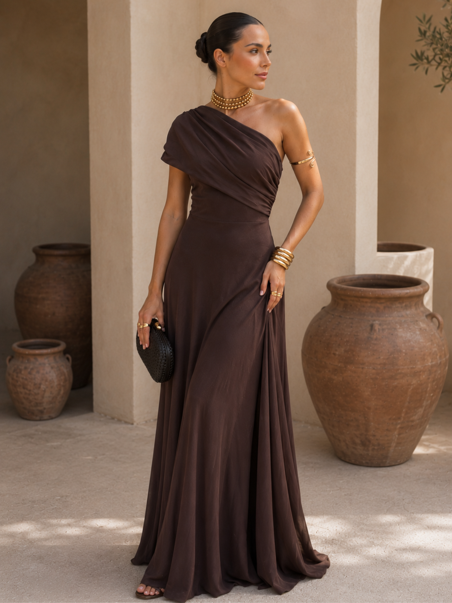 Solara™ | One-Shoulder Maxi Dress