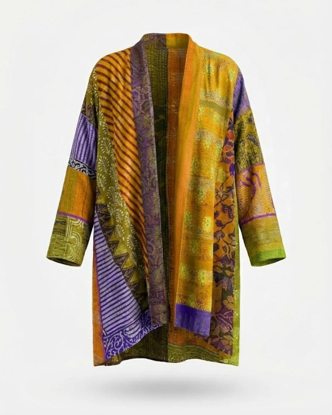 Fabrianne™ | Patchwork Kimono Cardigan