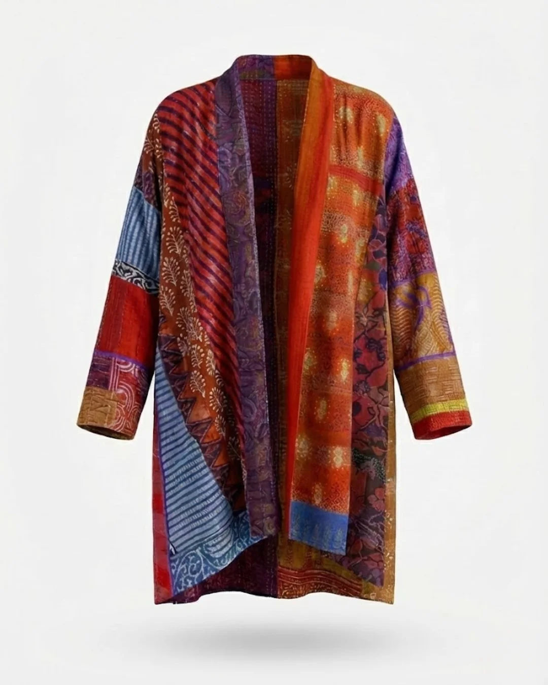 Fabrianne™ | Patchwork Kimono Cardigan