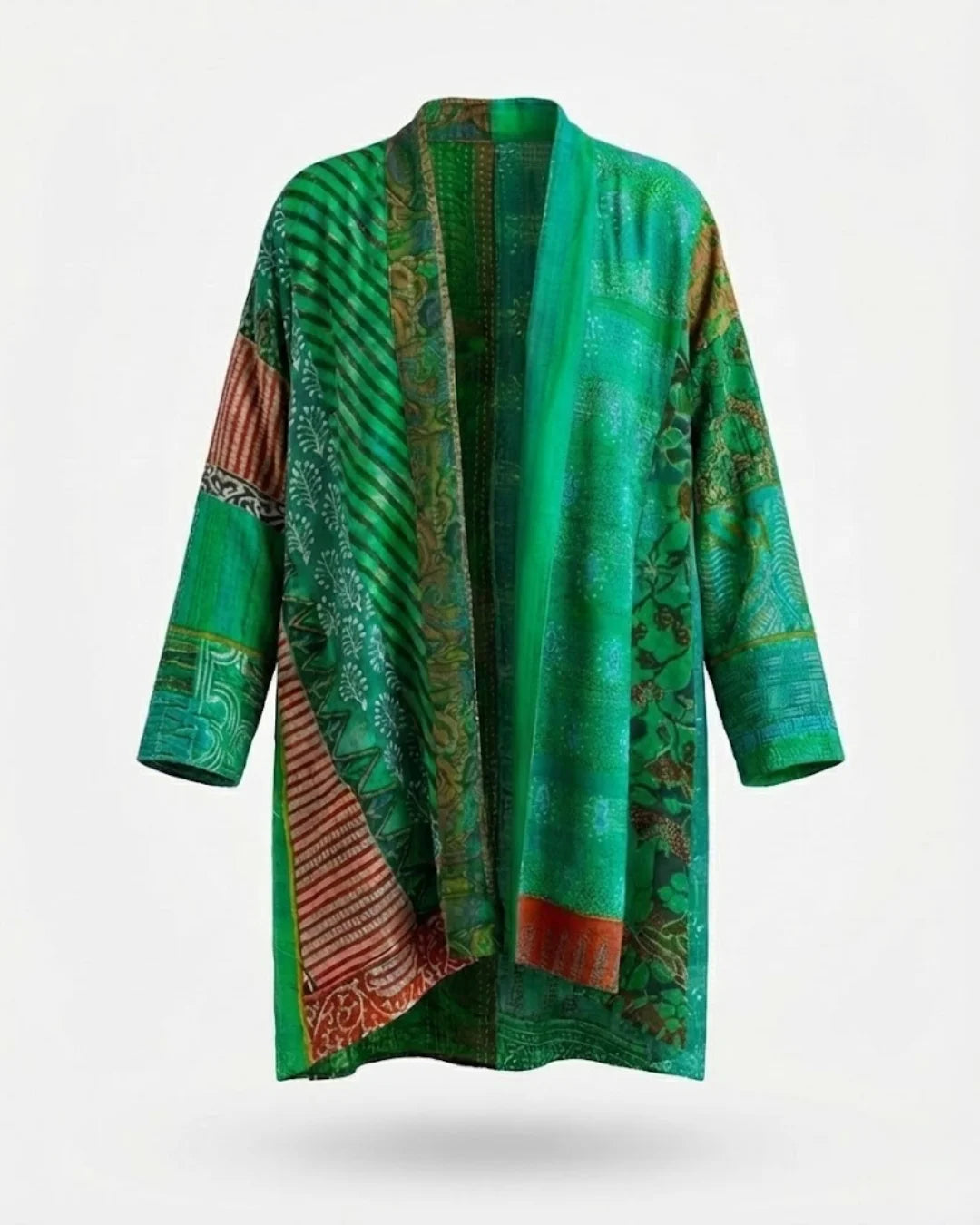 Fabrianne™ | Patchwork Kimono Cardigan
