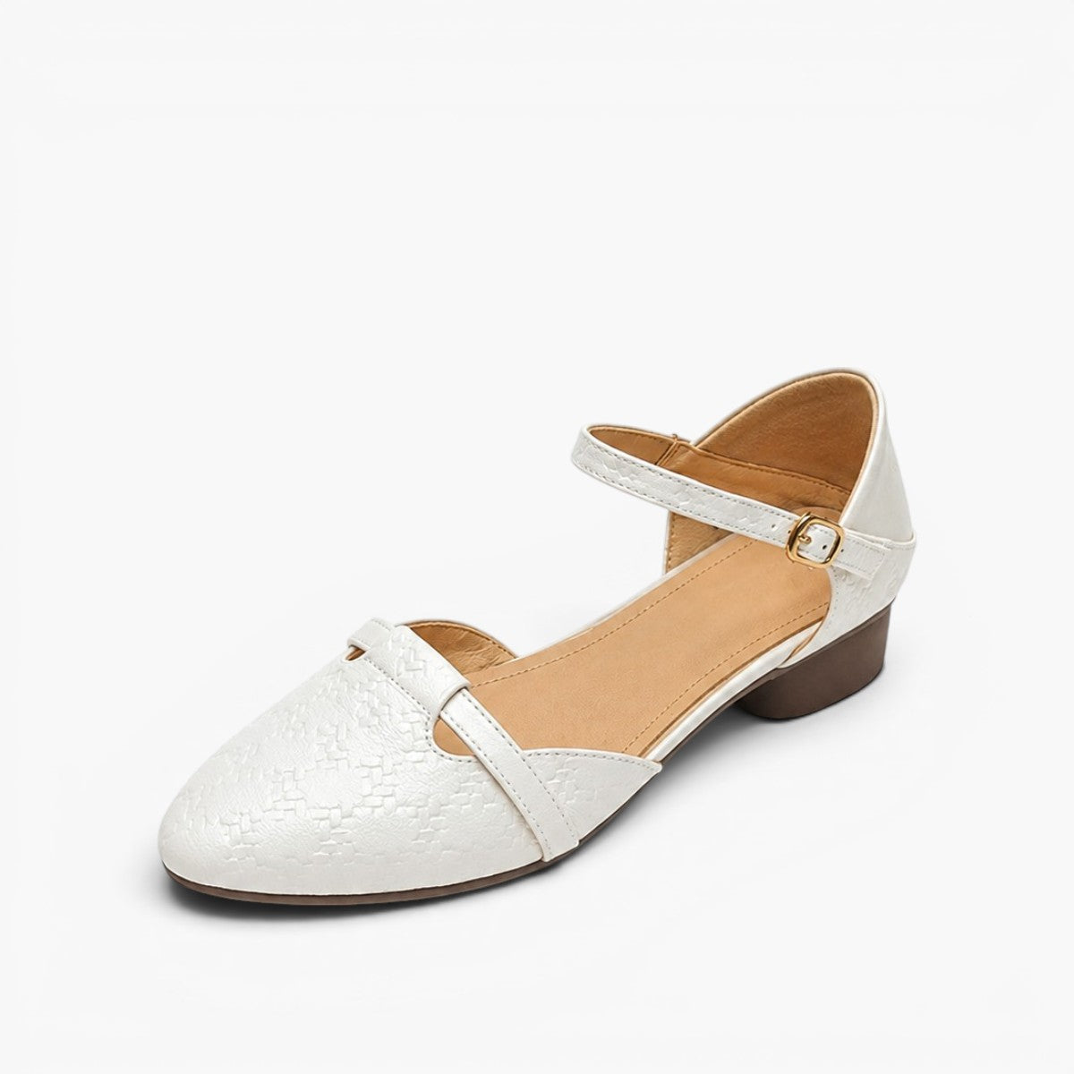 Women's Woven Leather Mary-Janes